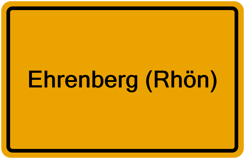 Handelsregisterauszug Ehrenberg (Rhön)